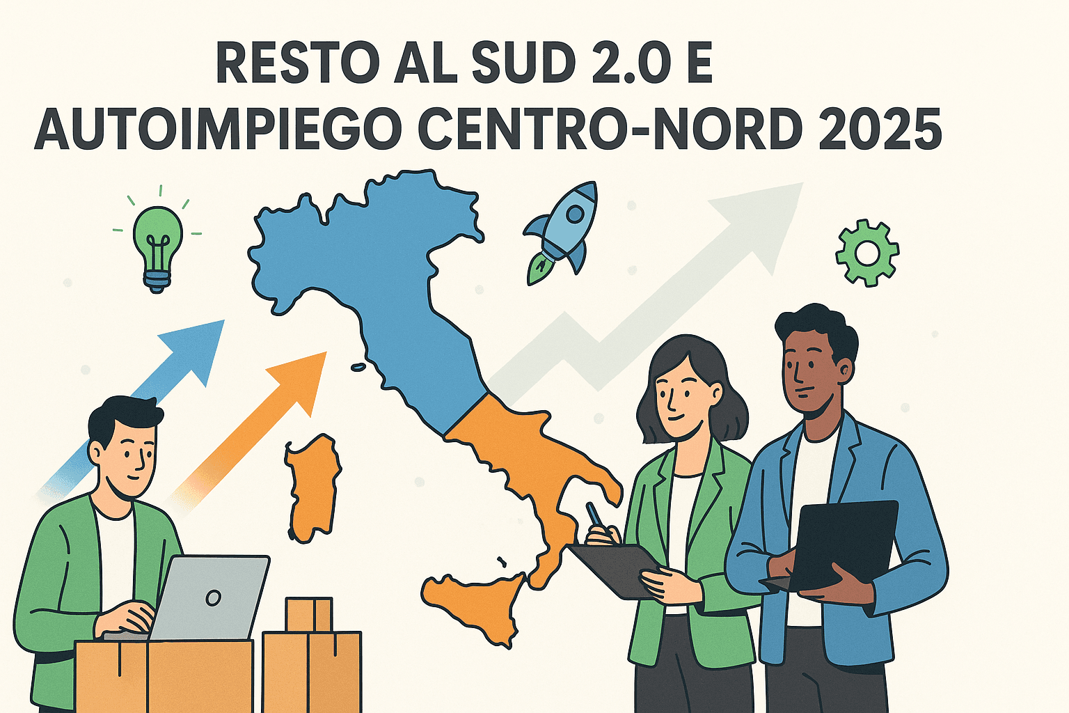 Resto al Sud 2.0 e Autoimpiego Centro-Nord 2025: Guida agli incentivi per srl e imprese
