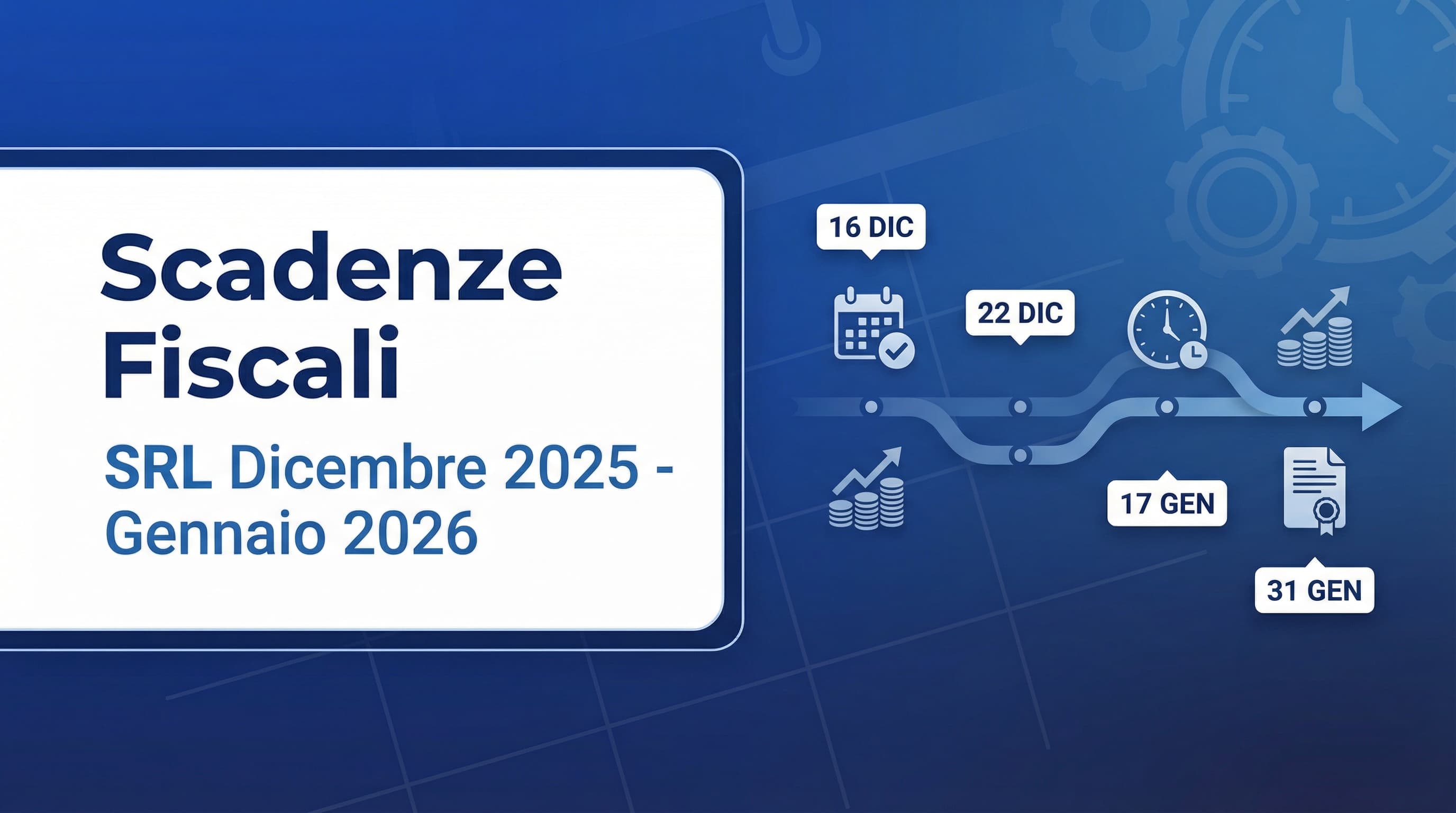 Scadenze Fiscali SRL Dicembre 2025 - Gennaio 2026: Guida Completa