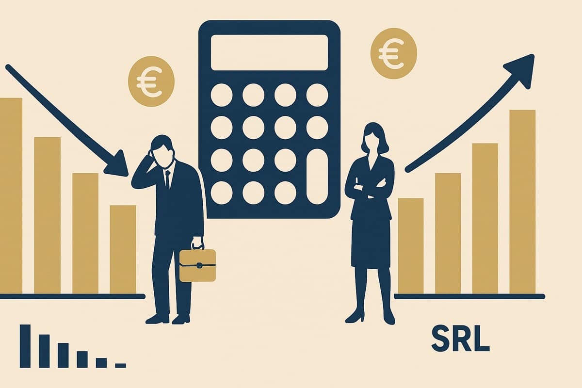 SRL vs Ditta Individuale 2026: Confronto Tasse Completo con Calcolatore