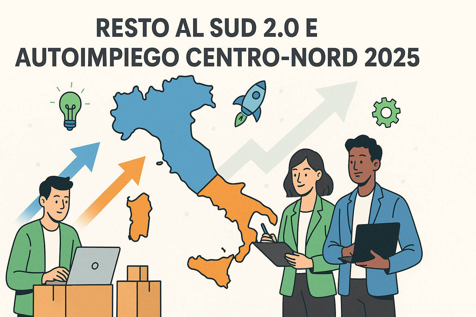 Resto al Sud 2.0 e Autoimpiego Centro-Nord 2025: Guida agli incentivi per srl e imprese 