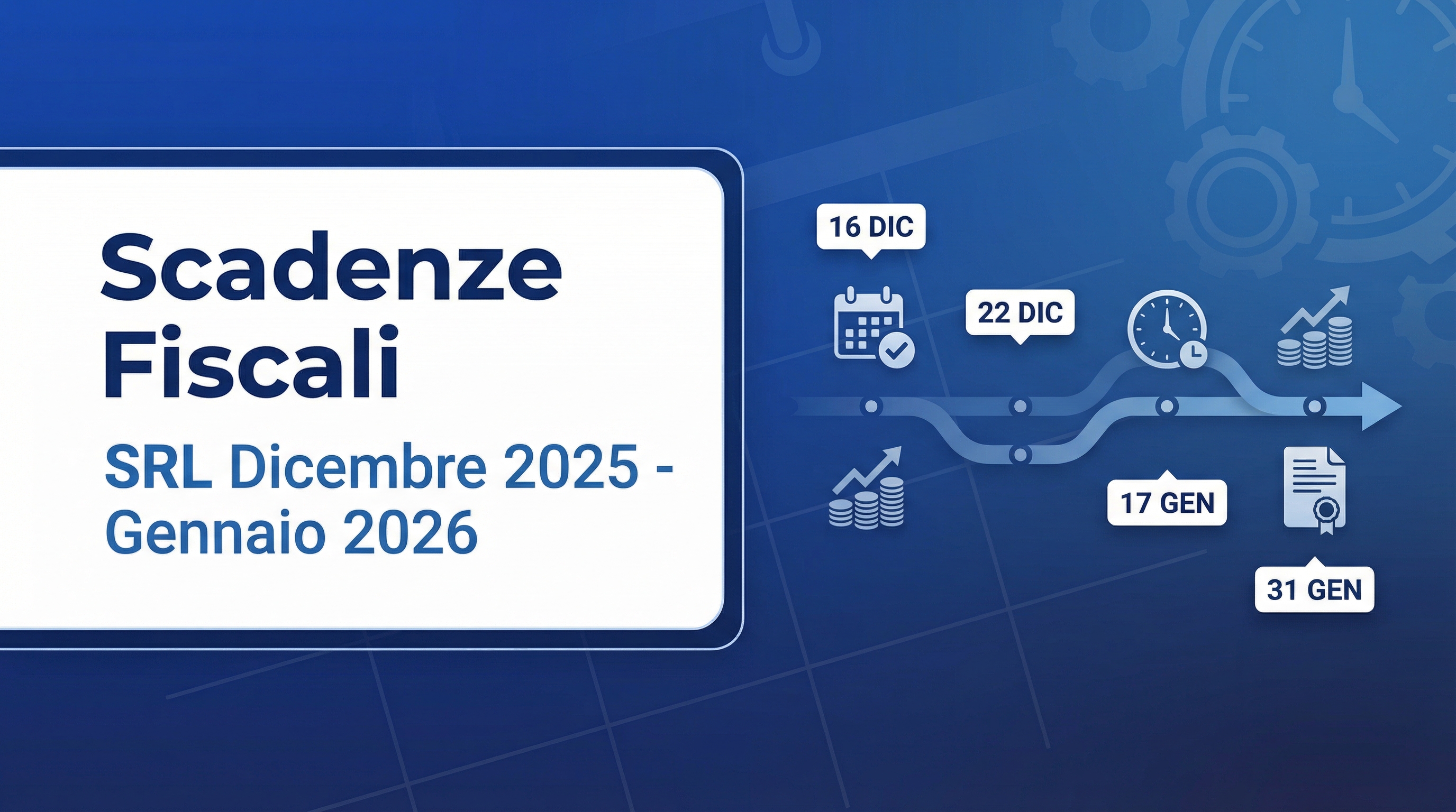 Scadenze Fiscali SRL Dicembre 2025 - Gennaio 2026: Guida Completa