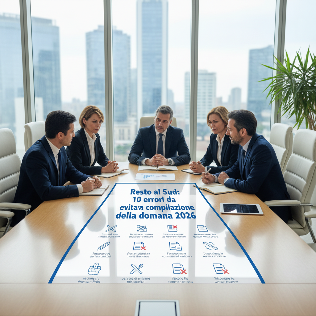 Resto al Sud: 10 errori da evitare nella compilazione della domanda 2026